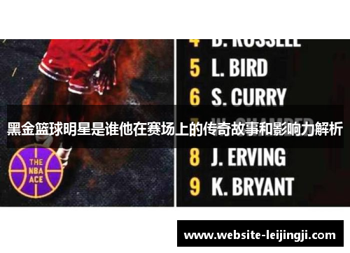 黑金篮球明星是谁他在赛场上的传奇故事和影响力解析